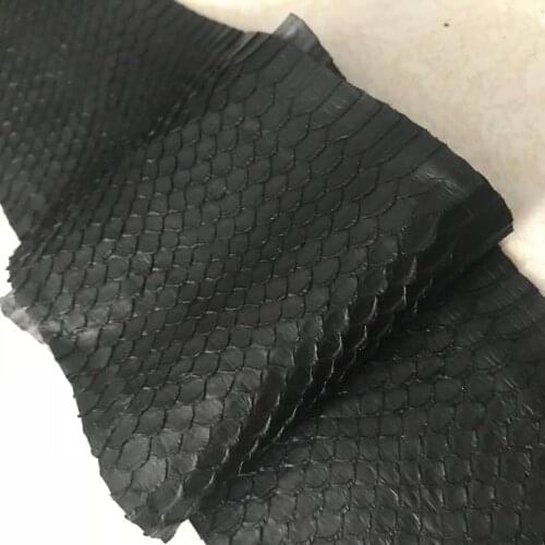 WS001 Black Color natural snake skins