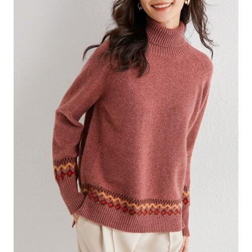 Adishree 2020 woman winter 100% Cashmere sweaters and autumn knitted Pullovers High Quality Warm Female thickening Turtleneck