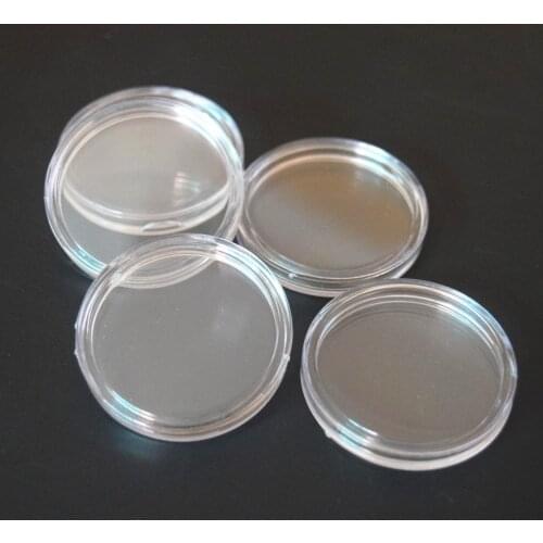 100Pcs Coin Box Clear 30mm Round Holder Plastic Storage Capsules Display Cases Organizer Collectibles Gifts