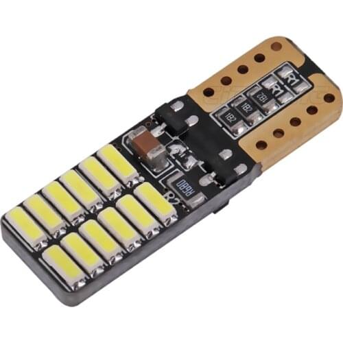 20pcs T10 led Canbus 4014 LED 24 SMD W5W 194 led No Error Car auto led Signal Light Parking lamp Car Styling headlight White 12V