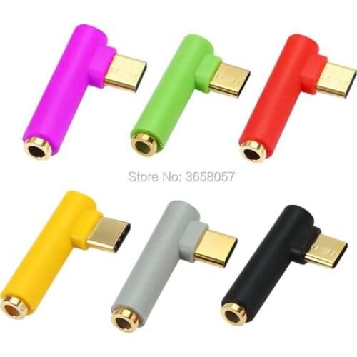 200pcs TYPE-C USB To 3.5mm AUX Jack Headphone Adapter/Connector For XIAOMI for samsung for huawei