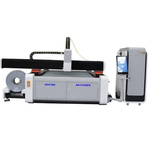 2000W Fiber Laser Cutting Machine With Rotary,IPG Raycus Fiber Laser Cutter