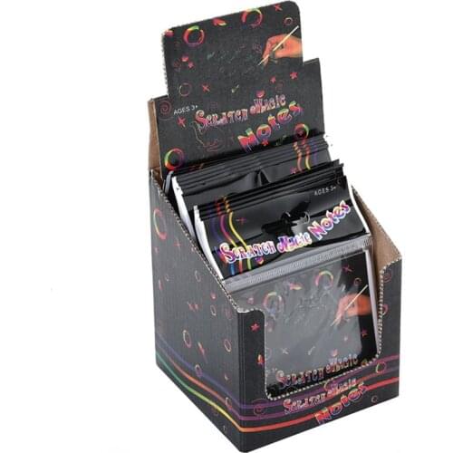 24 Sheets Scratch Paper Rainbow Painting Sketch Pads DIY Art Craft Scratchboard For Adults And Kids Increase Happiness Creative