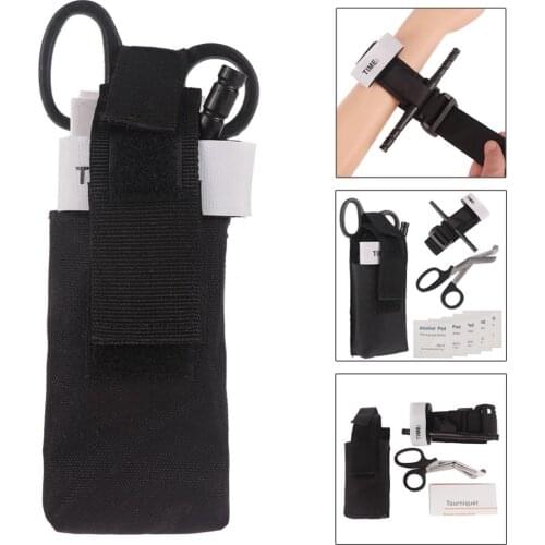 4Pcs Outdoor Portable Emergency Tourniquet Strap Hunting Hiking Quick First Aid One Hand Protection Survival Set