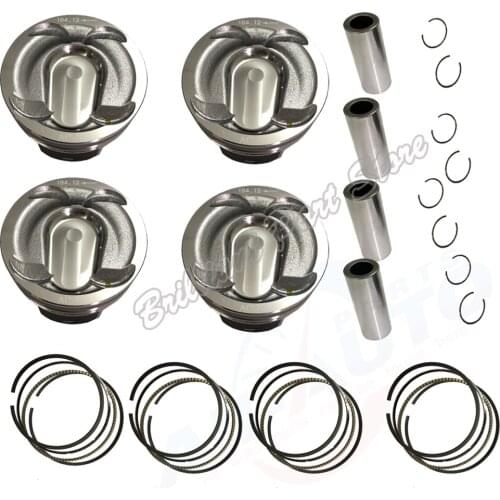4X Engine Pistons W Rings For Land Rover LR2 Evoque Discovery Sport 2.0T 204PT 11-14