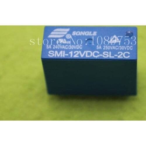 5pcs SMI-12VDC-SL-2C DC 12V 5A 250V 8PIN Power Relay