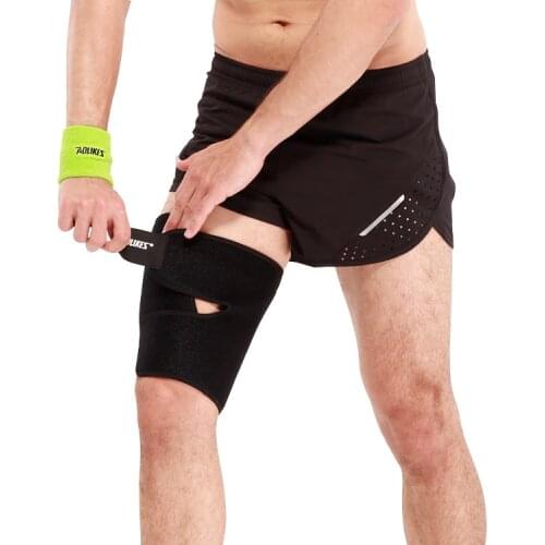 AOLIKES Sports Adjustable Thigh Support Elasticity Compression Leg Support