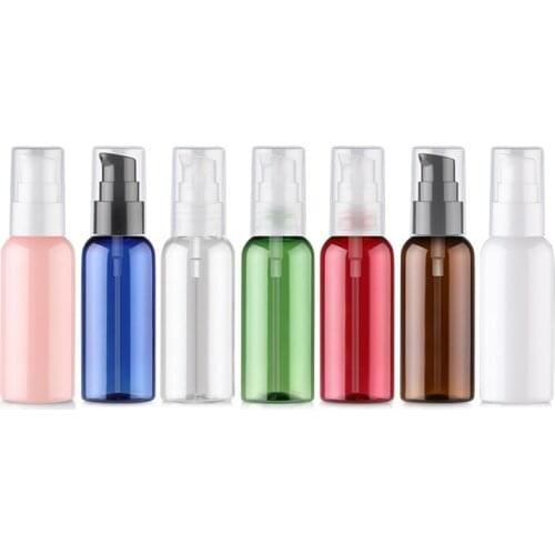 BEAUTY MISSION 48 pcs/Lot Plastic 50ml High-grade Lotion Bottles with Pump Women Cosmetic Container Empty Refillable Packaging