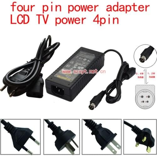 Free shipping12V 6A four pin switch power adapter 12V72W Switching Power Supply transformer for TCL TV power 4pin power