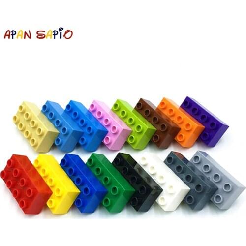 8PCS BIG Size DIY Building Blocks Thick Figures Bricks 2x4Dots Educational Creative Compatible brands bricks Toys for Children