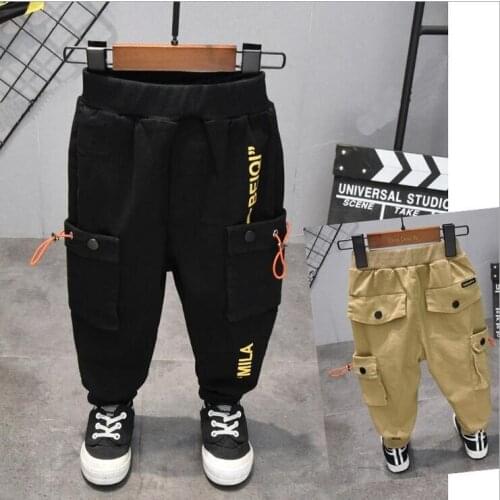2-7Years New Arrival lovely Spring Autumn Pants boys High Waist Loose Capris pants Fashion boys Pants boys Casual pants