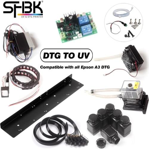 Epson L1800 assembly parts motherboard DTG digital A3 UV printer modification kit R1390 LED lamp water cooling SHBK