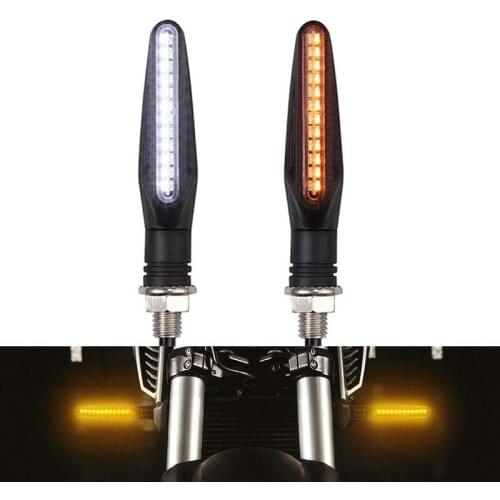 DERI Motorcycle LED Turn Signal Indicator Lights Flowing Water Blinker Day Running light Brake Lamp Flasher Motorcycle Led Light