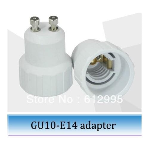 100pcs GU10 lamp holder gu10 to e14 lamps screw plug g4 aging led base lampholder