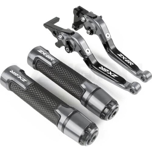 For Kawasaki ZX6R ZX-6R 2007 2008 2009 2010 2011 2012 2013 2014 2015 2016 2017 2018 Extendable Brake Clutch Levers Handle Grips