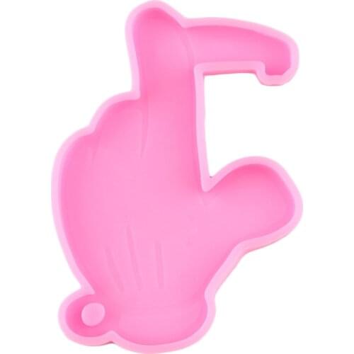 Disney Mickey Hand Silicone Mold Hands Keychain Epoxy Resin Molds Candy Chocolate Gumpaste Moulds Fondant Cake Decorating Tools