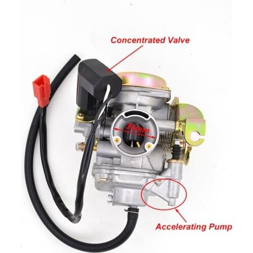 Motorcycle Carburetor for Haojue SUZUKI HJ100 HJ100T HJ100T-2 100cc Scooter Moped Concentrated Valve and Accelerating Pump