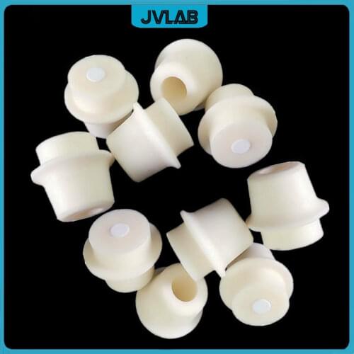 Conical flask silicone stopper 30-34mm, Erlenmeyer flask plug with sand core for 250ml Triangle bottle silicone foam lid 10pcs