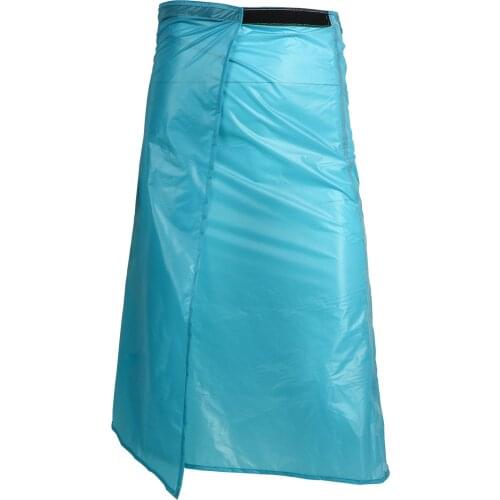 Lightweight Long Rain Kilt Waterproof Skirt Pants Trousers Silicone Coating Rain Gear Rainwear For Outdoor Hiking Camping