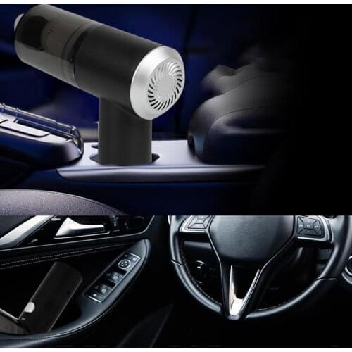 Mini Handheld Car Vacuum Cleaner Cordless Rechargeable With LED Light USB Home Car Dual Use Pet Hair Keyboard Cleaner
