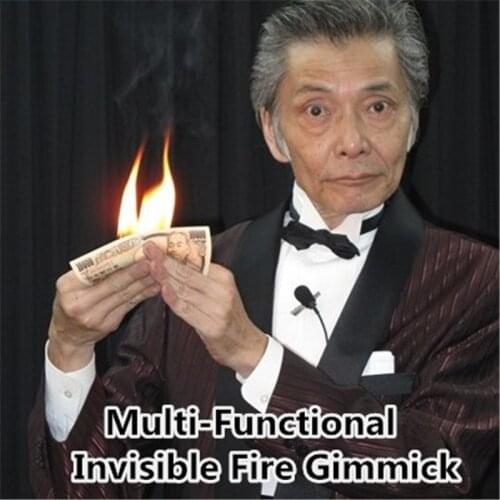 Multi-Functional Invisible Fire Gimmick Magic Tricks Fire From Empty Hand Stage Accessories Illusion Props Comedy
