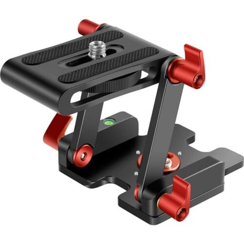 Neewer Upgraded Z-Flex Tilt Head Z Type Tripod Head with 4 Adjust/Fixing Knob, Quick Release Plate and Spirit Level for Tripod