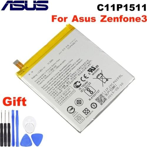 Original ASUS High Capacity C11P1511 Battery For ASUS Zenfone3 Ze552kl Z012da Z012de 2900mAh Straight line