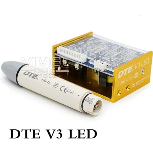 Original Woodpecker DTE Dental Built-in Ultrasonic Scaler Control box led scaler handpiece with scaler tips