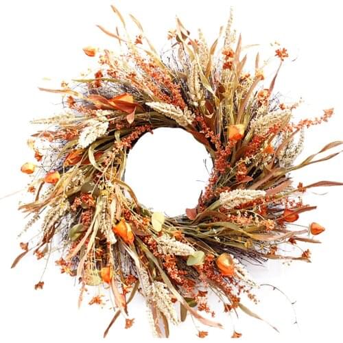 Autumn Harvest Corn Ear Wall Decoration Garland Wreath Ornaments Grain Ears Artificial 1pcs Girlande Maisohr Türverkleidung