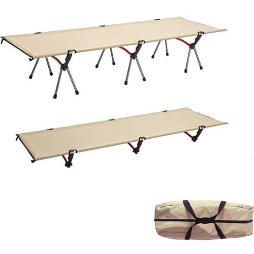 Camping Cot Outdoor Folding Portable Cot Adult Compact Bed Lightweight Cot for Lawn Travel Hiking Office Beach