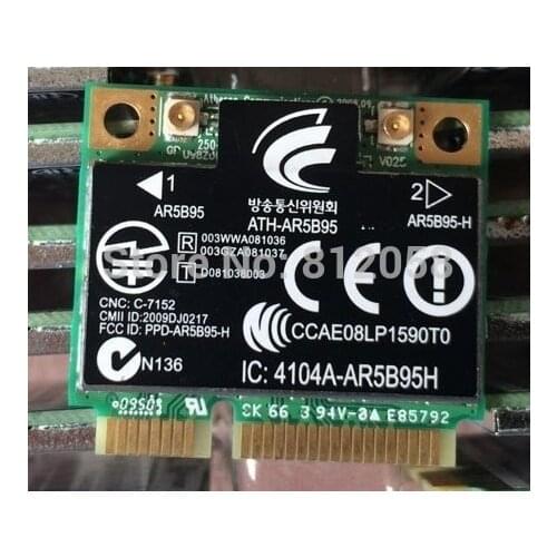 SSEA New for Atheros AR9285 AR5B95 half Mini PCI-E 802.11b/g/n Wireless card for HP CQ50 CQ60 CQ40 CQ62 dv7 SPS 518436-001