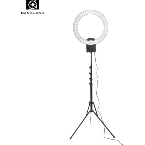 65W 5400K Studio Continuous Light NG-65C Ring Light Lamp with 210CM Lighting Stand