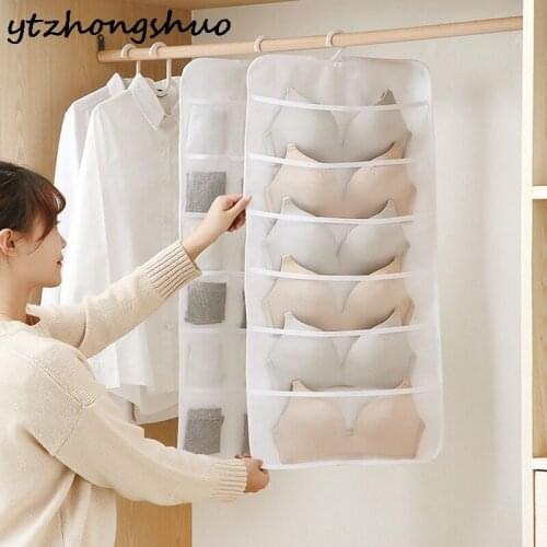 6/12/18 Pockets Foldable Wardrobe Organizer Wall Door Hanging Organiser Bra Underwear Socks Storage Bags Multi Pockets