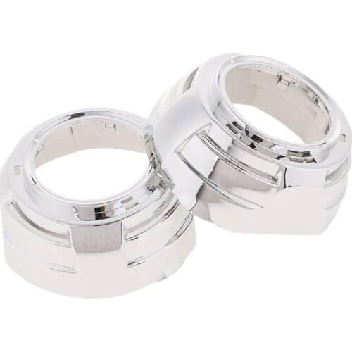 Car Light Accessories - Car Styling 3.0 inches hid bi-Xenon Projector Lens shrouds with Angle Eyes Holder For Audi Q5