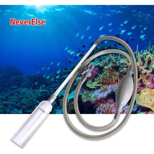 Aquarium Siphon Tube Fish Tank Cleaner Vacuum Pump Gravel Cleaner Sand Filter Water Exchange Tool Water Pump Cleaning Pipe Tube