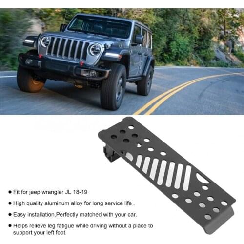 Auto Pedals Foot Rest Pedal Car Metal Adjustable Left Side Panel For Jeep Wrangler JL 2018 2019 Car Accessories Cars Rest Pedal