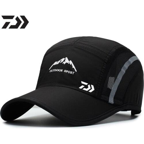 DAIWA Fishing Sun Hat 2021 Summer New Outdoor Sports Quick-drying Mesh Baseball Cap Riding Leisure Windproof Sun Hat