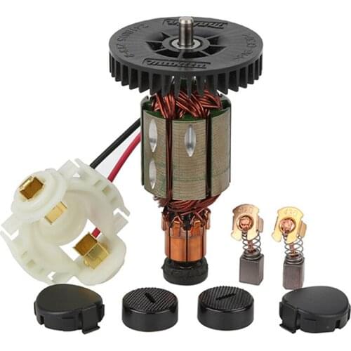 Brush Holder+Caps+Cover+Brushes+Armature for MAKITA CB430 BGA450 BGA452 DGA452 DGA452RMJ DGA452SFE DGA452FE3 DGA452RFE