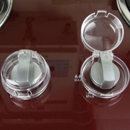 Kids Baby Gas Stove Switch Cover Locks Proof Oven Cooker Knob Transparent Sleeve Children Safety Care Home Kitchen Accessory
