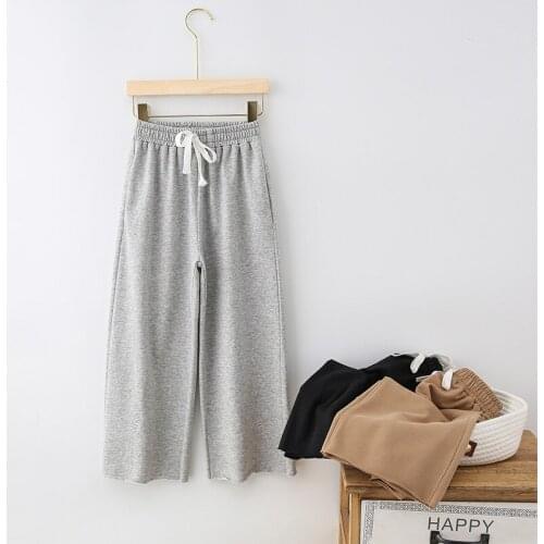 Childrenswear GIRLS Pants 2020 Autumn New Style Korean-style Straight-leg Pants Children zhong da tong Casual Trousers Fat