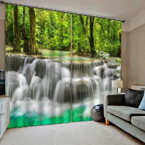 European 3D Curtains For Living Room Bedroom kids curtains stereoscopic curtains