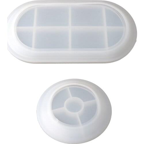 Silicone Resin Molds, Jewelry Soap Dish Resin Molds Epoxy Resin Tray Molds for DIY Soap Dish, Home Decoration