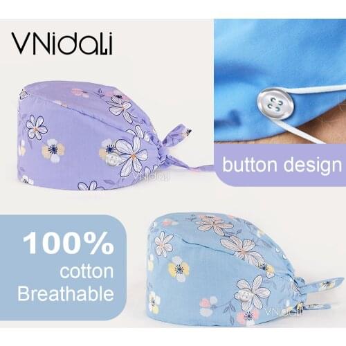 Surgic cap for man Pet grooming work hats lab dustproof hats Elastic scrubs caps tooth beauty store sweat-absorbent scrubs caps