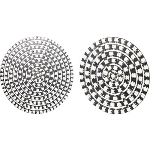 HOT-WS2812 SK6812 LED Ring 5050 DC5V DIY LED Ring Built-In RGB Addressable LED Ring