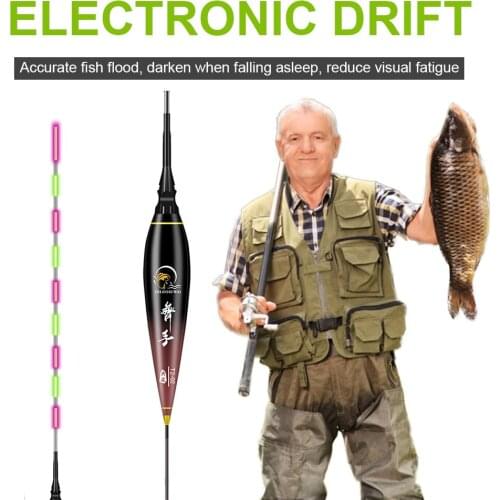 Intelligent Tail Luminous Float Tail Interface Out Diameter Electric Soft Fishing Float Tail Without Battery Fishing Accessories