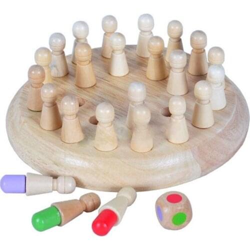 Hot! ChildrenS Educational Wooden Memory Chess Toy Neutral Wood Safe And Non-Toxic Cultivate ChildrenS Coordination Ability