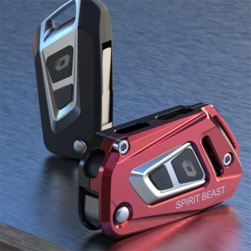 Metal Motorcycle Key Remote Protective Cover for QIANJIQNG SRK600 Moto Remote Control Shell Case Aluminium Creative Design