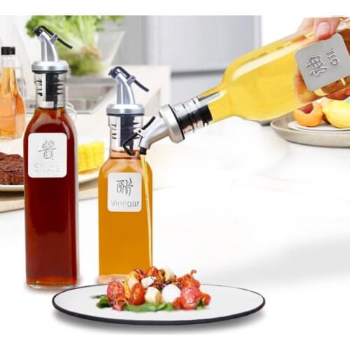 New Oil Bottle Stopper Vinegar Bottles Can ABS Lock Plug Seal Leak-proof Food Grade Plastic Nozzle Sprayer Liquor Dispenser Wine