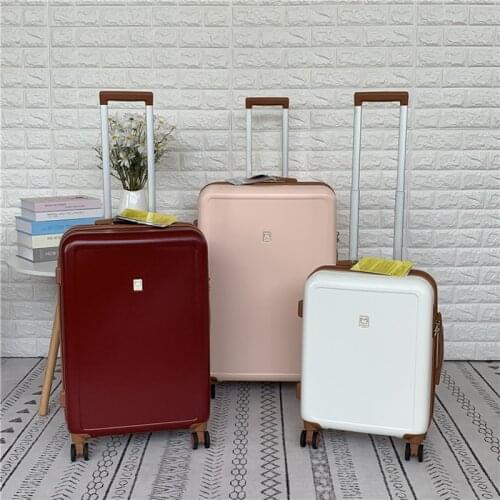 New lovely soild color Rolling suitcase Women Spinner Brand Trolley luggage mala Carry On Wheels Travel Bag cabin boarding box