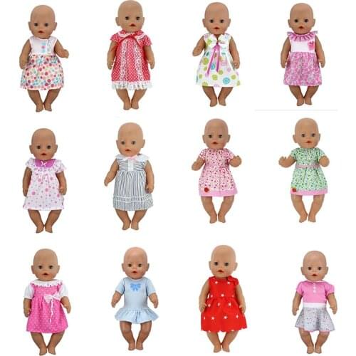 Hot Dress Doll ClothesFit 17 inch 43cm Doll Clothes Born Baby Suit For Baby Birthday Festival Gift